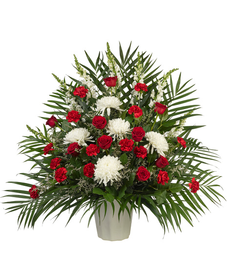 Red White Flowers - Tribute