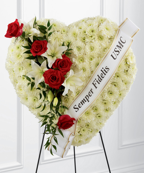 Patriot Standing Heart Wreath