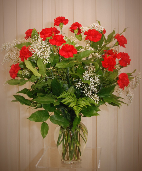 Vase Arrangement - Carnations