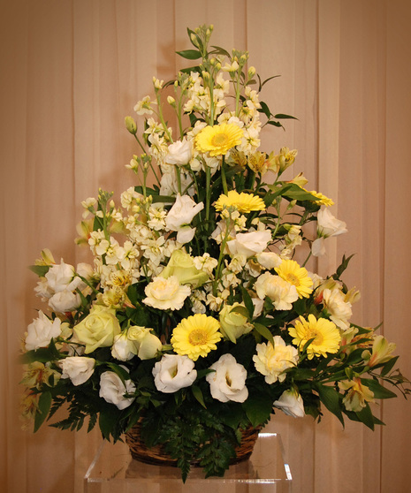 Wicker Basket - Mixed Flowers