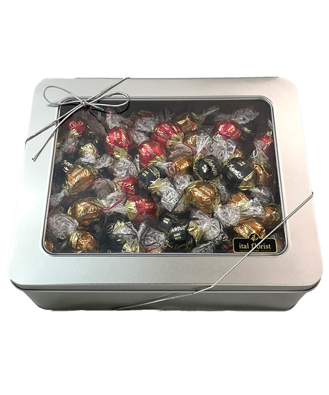 Box of Donini chocolates in Gold tin box