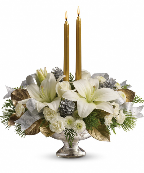 Silver And Gold Centerpiece